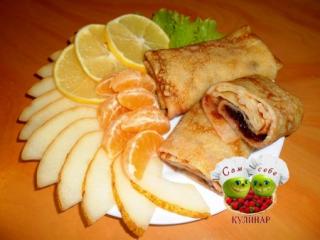 как приготовить блинчики с вареньем блинчики сладкие с вареньем