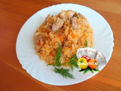 Плов в мультиварке с курицей рецепт с фото