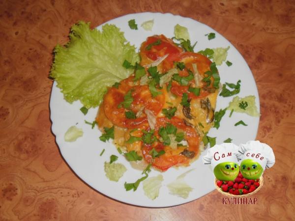 мясо по французски помидоры мясо по французски помидоры зелень
